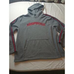Aeropostale Sweatshirt Y2K Vintage Men Fleece Pullover Size XL Gray